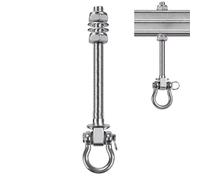 Ganchos de hamaca resistentes, kit de montaje de hamaca antideslizante, capacidad de carga de 1500 libras, soporte antideslizante resistente para patio, silla , techo, camping, viajes de