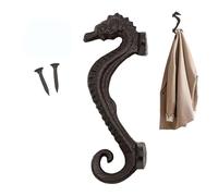 Ganchos De Hierro Fundido - Colgador De Pared Con Forma De Animal De 12 Cm, Gancho Rústico Resistente, Gancho Para Estante De Almacenamiento Vintage | Decorativo Para El Hogar, Jardín, Garaje, Granja,