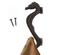 Ganchos de hierro fundido, ganchos de pared rústicos de hierro fundido, colgador rústico decorativo para abrigos, bolsos, toallas, sombreros