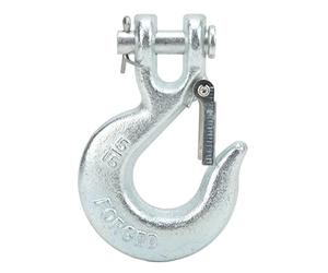 Ganchos de Horquilla para Remolque de Cabrestante, Gancho Deslizante de Horquilla de 5/16 Pulgadas con Pestillo de Seguridad Gancho de Remolque de Acero Al Carbono de Alta Resistencia para Gancho de C