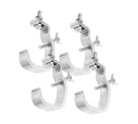 Ganchos de Luz de Aluminio Plata 4 Piezas para Escenario | Lámparas LED y Focos, Apto para Truss de 30-50mm, Uso en Hogar y Oficina