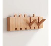 Ganchos de madera resistentes para colgar en la pared, estante de diseño abatible para abrigos, llaves, sombreros, batas y toallas, colgador de estilo piano vintage