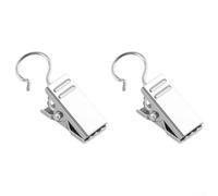 Ganchos de metal de agarre seguro para gestionar telas de cordones y decoraciones ligeras alrededor de espacios de vida y áreas de trabajo (150)