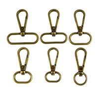 Ganchos De Metal Giratorio 10/20Pcs 13/16/20/25/32/38mm Swivel Lobster Buckle Metal Spring Clip Hook Snap Luggage Bag Strap Webbing(Bronze,38mm-20Pcs)