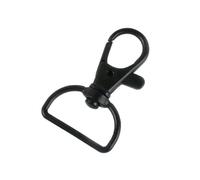 Ganchos De Metal Giratorio 10-50Pcs 20/25mm D Ring Swivel Lobster Clasp Bag Strap Carabiner Metal Buckles Pet Collar Trigger Hook(Black,20mm-50Pcs)