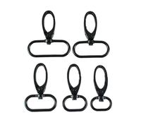 Ganchos De Metal Giratorio 10Pcs 13-38mm Metal Buckles Bag Strap Swivel Lobster Clasp Keychain Carabiner Clips Handbags Snap Hook Bags(Black,20mm-10Pcs)