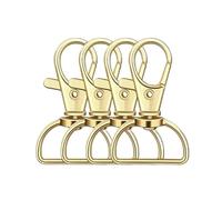 Ganchos De Metal Giratorio 10pcs Swivel Clasp Lanyard Snap Hooks Keychain Clip Hook Metal Lobster Claw Clasps For Key Rings(Color 7,25mm)