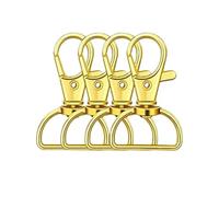 Ganchos De Metal Giratorio 10pcs Swivel Clasp Lanyard Snap Hooks Keychain Clip Hook Metal Lobster Claw Clasps For Key Rings(Color 5,20mm)