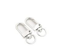 Ganchos De Metal Giratorio 10Pcs Swivel Lobster Clasp Hooks Snap Ring Dog Buckle DIY Ornament Making For Keychain Accessories Bag Belt(Color 1)
