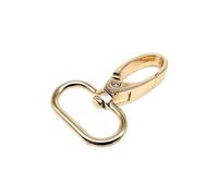 Ganchos De Metal Giratorio 2pcs Swivel Lobster Leather Bag Handbag Purse Shoulder Strap Belt Clasp Clip Trigger Buckle Key Rin(Light golden,Inner wide 25mm)