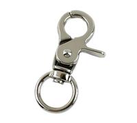 Ganchos De Metal Giratorio 5/10/20/30/40/50Pcs 10/13mm Small Carabiners Metal Buckles For Bag Strap Collar Swivel Lobster Clasp(Silver-13mm,30Pcs)