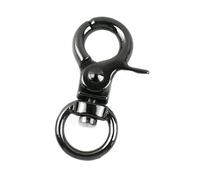 Ganchos De Metal Giratorio 5/10/20/30/40/50Pcs 10/13mm Small Carabiners Metal Buckles For Bag Strap Collar Swivel Lobster Clasp(GunBlack-10mm,20Pcs)