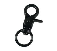 Ganchos De Metal Giratorio 5/10/20/30/40/50Pcs 10/13mm Small Carabiners Metal Buckles For Bag Strap Collar Swivel Lobster Clasp(Black-13mm,40Pcs)