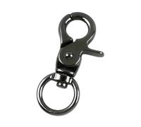 Ganchos De Metal Giratorio 5/10/20/30/40/50Pcs 10/13mm Small Carabiners Metal Buckles For Bag Strap Collar Swivel Lobster Clasp(GunBlack-13mm,20Pcs)