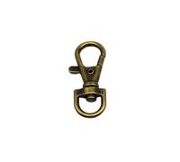 Ganchos De Metal Giratorio 5pcs Metal Swivel Lobster Clasp Making Leather Bag Handbag Strap Connector Pendant Keyring Key Ring(Antique brass)