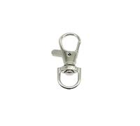 Ganchos De Metal Giratorio 5pcs Metal Swivel Lobster Clasp Making Leather Bag Handbag Strap Connector Pendant Keyring Key Ring(Silver)