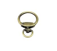 Ganchos De Metal Giratorio 5pcs Swivel Lobster Spring O Ring Leather Bag Strap Buckle Findings Pendant Keyring Key Dog Chain Snap Clip(Brush antique brass)