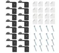 Ganchos de montaje en pared para puerta, armario, oficina, dormitorio, organizador de sombreros de plástico, no requiere taladrar, 7 x 4,5 x 4,5 cm, paquete de 8 unidades (16 unidades)