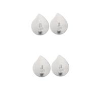 Ganchos de pared autoadhesivos, 4 ganchos for colgar ropa en la pared, toallero multiusos, fácil de instalar