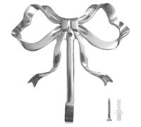Ganchos De Pared En Forma De - Organizador De Toallas De Metal, Estante De Almacenamiento Decorativo | Soporte Multiusos Para Colgar En La Puerta Del Baño Y La Cocina, Soporte Para Llaves, Sombre