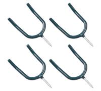 Ganchos de pared en forma de U, paquete de 4 para organizar herramientas en garaje, sótano, taller o cuarto de servicio