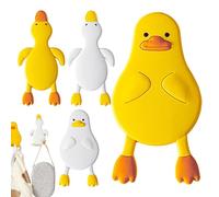 Ganchos de pared - Gancho de pared | Gancho para patos, ganchos adhesivos pequeños, juego decorativo de ganchos de pared para niños de 4 piezas, perchero de pared divertido sin rastro, sin punzo