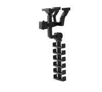Ganchos de pared, ganchos adhesivos para toallas, multiusos, material ABS, diseño de ornamentación funcional, estante en forma de robot para puerta, mochila, entrada, cinturón, mochila escolar
