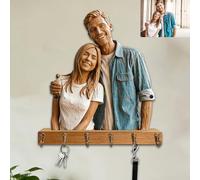 Ganchos de pared personalizados con impresión plana 2D para guardar llaves, para colgar el nombre, para decoración del hogar, regalo para pasillo