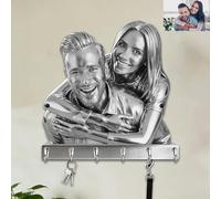 Ganchos de pared personalizados con impresión plana 2D para guardar llaves, para colgar el nombre, para decoración del hogar, regalo para pasillo