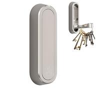 Ganchos de pared plegables - Gancho de aleación de aluminio, colgador de pared retráctil, perchero fuerte montado en la pared con brazos plegables, organizador de ahorro de espacio para llaves, bolsos
