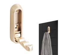Ganchos de pared plegables, ganchos para bufandas, gancho plegable de aleación de zinc resistente (diseño que ahorra espacio), perfecto para abrigos, toallas, sombreros, mochilas, bufandas