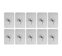 Ganchos de pared que no dejan marcas, sin perforaciones, ganchos invisibles para colgar, sin clavos, sin rastro, ganchos impermeables, 10 unidades