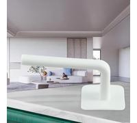 Ganchos de pared sin rastro, fuerte sujeción, sin perforación, ganchos de plástico para un almacenamiento ligero, fácil de instalar, organizador multiusos de tamaño pequeño, blanco, negro (blanco)