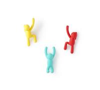 Ganchos de pared Umbra Buddy: ganchos decorativos de pared para colgar abrigos, bufandas, bolsos, carteras, mochilas, toallas y m s. Juego de 3 e