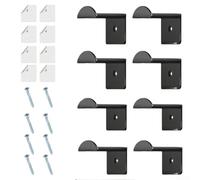 Ganchos de plástico para colgar en la pared, para puerta, armario, oficina, dormitorio, sombrero, estante de almacenamiento, no requiere taladrar, organizador de tapas, 8 o 16 unidades (8 piezas)