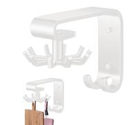 Ganchos de puerta de armario - Ganchos de cocina debajo del gabinete | Ganchos bajo estante giratorios de 360 ° | Soporte de utensilios utilitario de acero inoxidable | Ganchos de cocina que ahorran