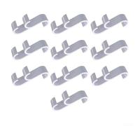 Ganchos de radiador compatibles con toalleros eléctricos para secar toallas y ropa, adecuados para uso doméstico o lavandería, construidos con plástico para mayor durabilidad (blanco)