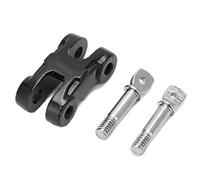 Ganchos de remolque de roca para cabrestante, grilletes de cabrestante para remolque, parachoques delantero y trasero de Metal, accesorio para coche RC (Negra)