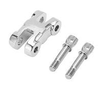 Ganchos de remolque para cabrestante, ganchos de metal para parachoques delantero y trasero, grilletes para cabrestante de remolque, accesorio para coche RC (Plata)