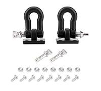 Dilwe Ganchos de Remolque RC, 2Pcs 1/10 Gancho de Remolque Tarea Pesada Encadenar Set para D90 Axial SCX10 RC Coche de Oruga (Negro)