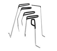 Ganchos de reparación de abolladuras de coche, varillas de empuje de acero inoxidable, kit de palancas de eliminación de abolladuras de carrocería de coche y herramientas de reparación de abolladuras
