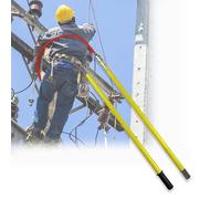 Ganchos de rescate ligeros y aislados de alto voltaje, barra de tracción no conductora, herramienta de emergencia para descargas eléctricas, herramienta de emergencia para trabajar en líneas vivas (3