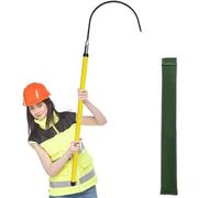 Ganchos de rescate portátiles aislados de alto voltaje, poste de rescate aislante de fibra de vidrio, gancho de rescate de seguridad eléctrica, para trabajos de rescate de emergencia y mantenimiento