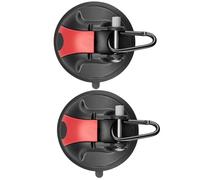 Ganchos de resistentes - 2 ganchos con bloqueable, gancho de fijación portátil de 10,16 x 4,06 cm para pared de ducha de ventana de, clips de camping con ventosas