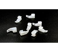 Ganchos de Riel de Cortina Ganchos de Cortina de Plástico Blancos 50 uds. Corchete guía Nylon