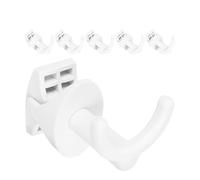 Ganchos de rosca para radiadores redondos, 6 unidades, color blanco, ganchos para radiador de 30 mm de grosor, ganchos para radiador de baño, ganchos para toallas, albornoces, colgadores de toallas