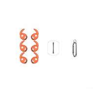 Ganchos de silicona antideslizantes diseñados para Samsung Buds3 FE para mantener la posición durante entrenamientos intensos y actividades al aire libre (naranja)