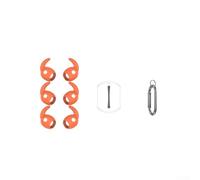 Ganchos de silicona antideslizantes para las orejas diseñados para Samsung Buds3 FE para mantener la posición durante la sudoración, trotar y actividad intensa (naranja)