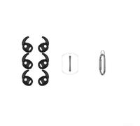 Ganchos de silicona para Samsung Galaxy-Buds3 FE que proporcionan agarre antideslizante y protección contra arañazos para uso activo y uso diario (negro)