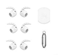 Ganchos de silicona suave diseñados para Samsung Galaxy Buds 4 Plus 4 Pro con ajuste seguro antideslizante, ideal para correr, gimnasio, entrenamientos, cómodas cubiertas de auriculares en blanco y